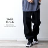 ワイドパンツ メンズ ツイル バルーンパンツ ワイドデニム ゆったり ルーズ | GENELESS | 詳細画像13 