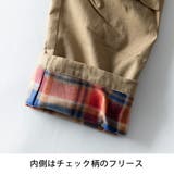 カーゴパンツ メンズ 裏起毛 暖かい 裏フリース チェック おしゃれ 秋冬 | GENELESS | 詳細画像23 