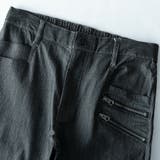 パンツ メンズ ストレッチ ヘリンボーン ダブルジップ 伸縮 メンズパンツ | GENELESS | 詳細画像14