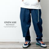ワイドパンツ メンズ デニム バルーンパンツ ワイドデニム ゆったり | GENELESS | 詳細画像11