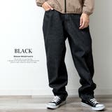 ワイドパンツ メンズ デニム バルーンパンツ ワイドデニム ゆったり | GENELESS | 詳細画像15