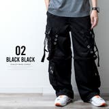 カーゴパンツ メンズ ワイド テック ワイドパンツ アイレット付き 2WAY | GENELESS | 詳細画像13