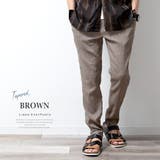 麻 パンツ メンズ イージーパンツ リネン スリム ワイド ボトム 涼しい | GENELESS | 詳細画像13 