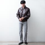 アウター メンズ フェイクレザー ライダースジャケット エコレザー ブルゾン | GENELESS | 詳細画像11 