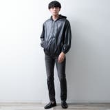 アウター メンズ パーカー フェイクレザー PUレザー 秋冬 ブルゾン | GENELESS | 詳細画像11 