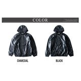 アウター メンズ パーカー フェイクレザー PUレザー 秋冬 ブルゾン | GENELESS | 詳細画像13 