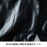 アウター メンズ パーカー フェイクレザー PUレザー 秋冬 ブルゾン | GENELESS | 詳細画像18 