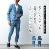 セットアップ メンズ テーラードジャケット チェック イージーパンツ | GENELESS | 詳細画像3 