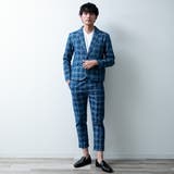 セットアップ メンズ テーラードジャケット チェック イージーパンツ | GENELESS | 詳細画像8 