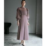 パープル | パーティードレス 大きいサイズ ロング | GIRL