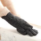 てぶくろ屋さんが作ったウールもこもこ手編み風レディース手袋 日本製 冷え取り | GlovesDEPO | 詳細画像5 