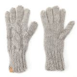 グレー | てぶくろ屋さんが作ったウールもこもこ手編み風レディース手袋 日本製 冷え取り | GlovesDEPO