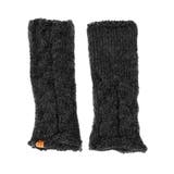 ブラック | てぶくろ屋さんが作ったウールもこもこ手編み風アームウォーマー 日本製 冷え取り | GlovesDEPO
