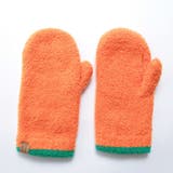 オレンジ | モコモコスリット付きミトン手袋 指紋認証対応スマホ用手袋日本製 | GlovesDEPO
