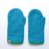 マリンブルー | モコモコスリット付きミトン手袋 指紋認証対応スマホ用手袋日本製 | GlovesDEPO