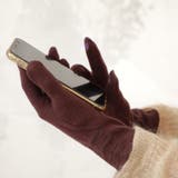 レディース刺繍ジャージ手袋 タッチパネル対応 吸湿発熱手袋 | GlovesDEPO | 詳細画像3 
