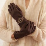 レディース刺繍ジャージ手袋 タッチパネル対応 吸湿発熱手袋 | GlovesDEPO | 詳細画像1 
