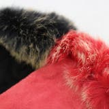 手袋 ファー付スェード手袋 ふわふわファー 革手袋 スマホ対応 | GlovesDEPO | 詳細画像2 