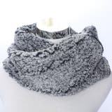 ダイダイボアブラック | モフモフふわふわ♪あったかボアのネックウォーマー【ボーダーファー】【ダイダイ風ボ… | GlovesDEPO