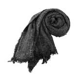 ブラック | 大判タイプなので首回りだけでなく肩口までゆったりガード♪シワ加工大判スカーフ 4… | GlovesDEPO