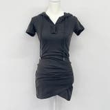 Vネックチュニック丈フード付Tシャツミニワンピース 10352 | G&L Style | 詳細画像12 