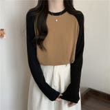 バイカラー薄手フリーストップス 10069 | G&L Style | 詳細画像4