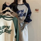 フロントプリントバイカラーロングTシャツ 10070 | G&L Style | 詳細画像3