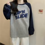 フロントプリントバイカラーロングTシャツ 10070 | G&L Style | 詳細画像6