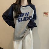 フロントプリントバイカラーロングTシャツ 10070 | G&L Style | 詳細画像5