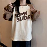 フロントプリントバイカラーロングTシャツ 10070 | G&L Style | 詳細画像10