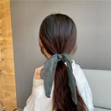 ブルー | 光沢リボンシュシュ 10198 | G&L Style