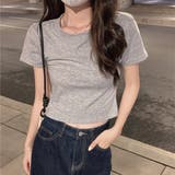 ライトグレー1 | ショート丈ベーシックTシャツ 10256 | G&L Style