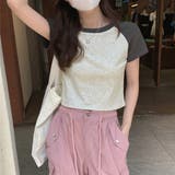 バイカラーショート丈Tシャツ 10257 | G&L Style | 詳細画像9