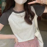 バイカラーショート丈Tシャツ 10257 | G&L Style | 詳細画像12