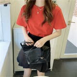 レッド | ベーシック半袖Tシャツ 10329 | G&L Style