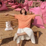 ピーチ刺繍 半袖Tシャツ 10336 | G&L Style | 詳細画像6