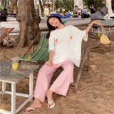 ピーチ刺繍 半袖Tシャツ 10336 | G&L Style | 詳細画像10