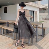 ブラック | シアーキャミソールワンピース 10354 | G&L Style