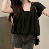 バックオープンスクエアネックボリュームトップス 10356 | G&L Style | 詳細画像8