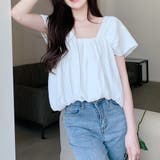 バックオープンスクエアネックボリュームトップス 10356 | G&L Style | 詳細画像6