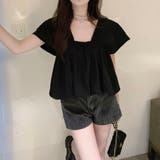 バックオープンスクエアネックボリュームトップス 10356 | G&L Style | 詳細画像11