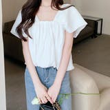 バックオープンスクエアネックボリュームトップス 10356 | G&L Style | 詳細画像4