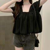 バックオープンスクエアネックボリュームトップス 10356 | G&L Style | 詳細画像7