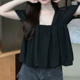 バックオープンスクエアネックボリュームトップス 10356 | G&L Style | 詳細画像12