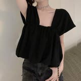 バックオープンスクエアネックボリュームトップス 10356 | G&L Style | 詳細画像10