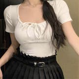 フロントリボンリブ半袖Tシャツ 10358 | G&L Style | 詳細画像5 