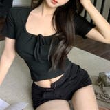 フロントリボンリブ半袖Tシャツ 10358 | G&L Style | 詳細画像13 