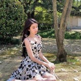 フリル・リボン 総柄ミニワンピース 10380 | G&L Style | 詳細画像10