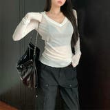 VネックシアーロングTシャツ 10392 | G&L Style | 詳細画像10 