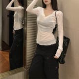 VネックシアーロングTシャツ 10392 | G&L Style | 詳細画像8 